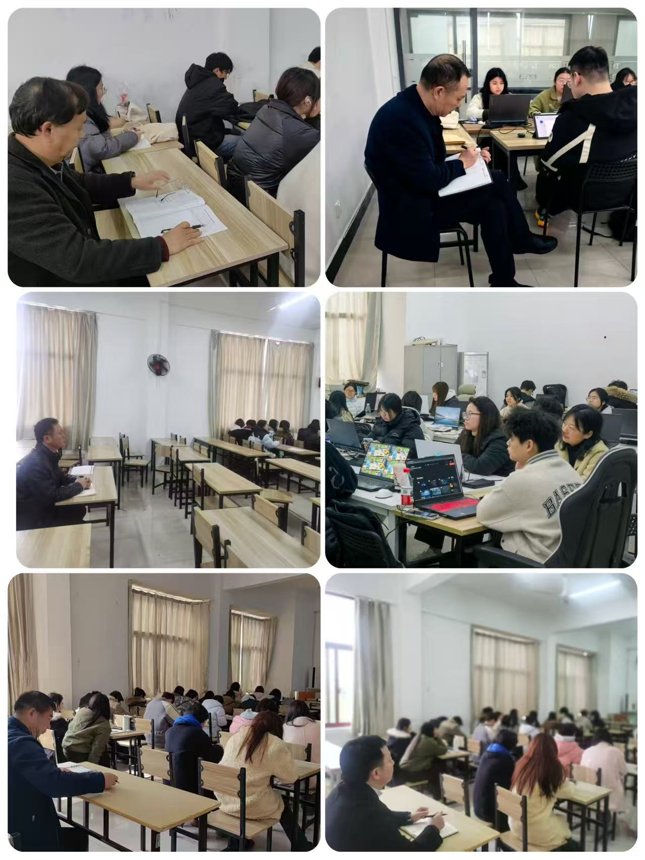 元宇宙产业学院党政领导集体深入新学期课堂第一线巡查听课